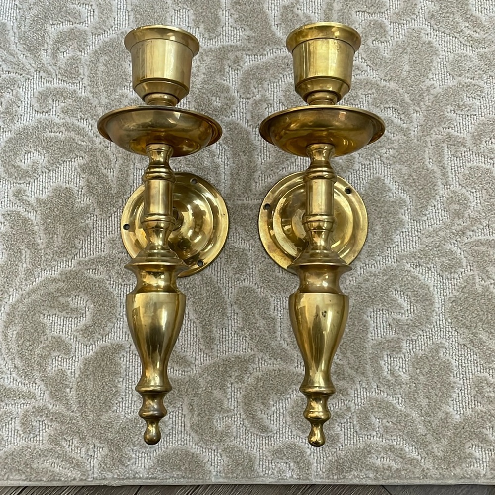 Solid Brass Wall Candle Holder Sconces